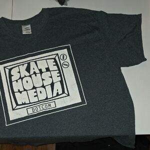 Gildan Dark Gray Skate House Media Tee